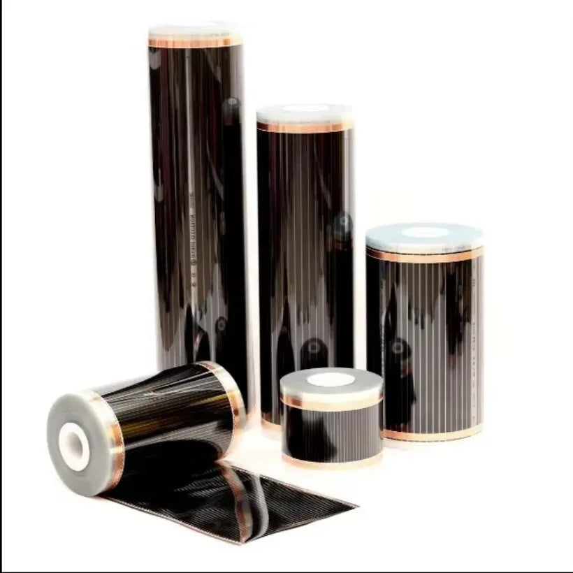 50Cm Width All Sizes 400W/M2 Infrared Carbon AC220V Underfloor Heating Film Low Electrical Warm Mat