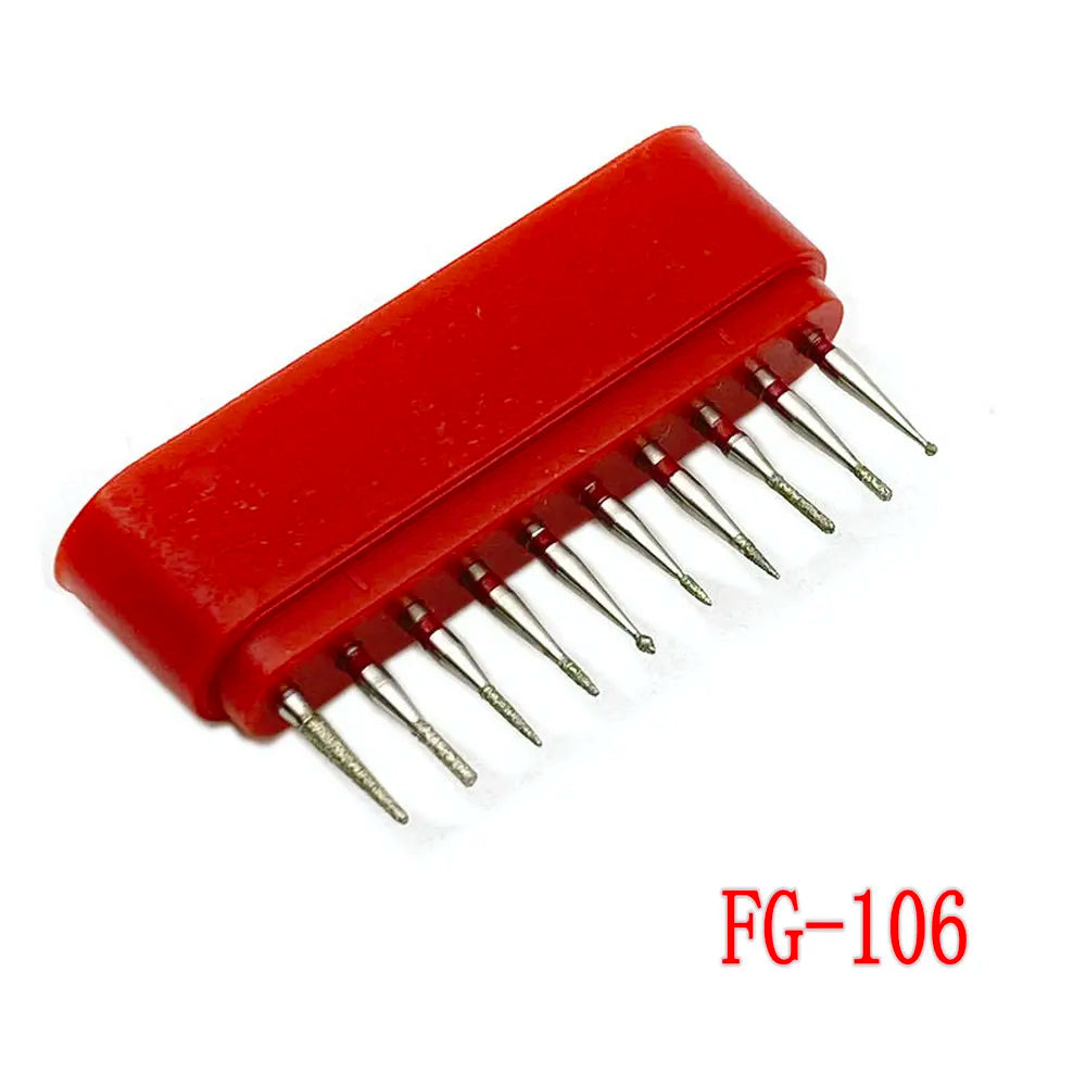 1Set Dental Diamond Burs for Teeth Porcelain Ceramics Composite Polishing Lab Material