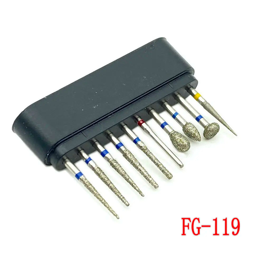 1Set Dental Diamond Burs for Teeth Porcelain Ceramics Composite Polishing Lab Material
