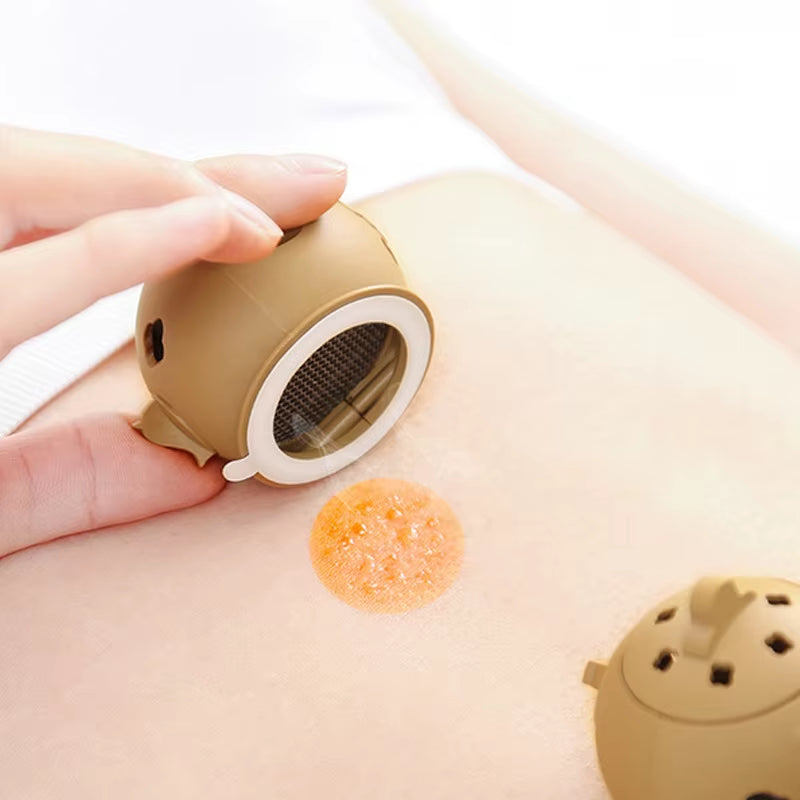 Portable Thermal Massager Mini Moxibustion Box Moxa Stick Burner Warm Cupping Accupoint Massage Therapy Health Care Relief Pain