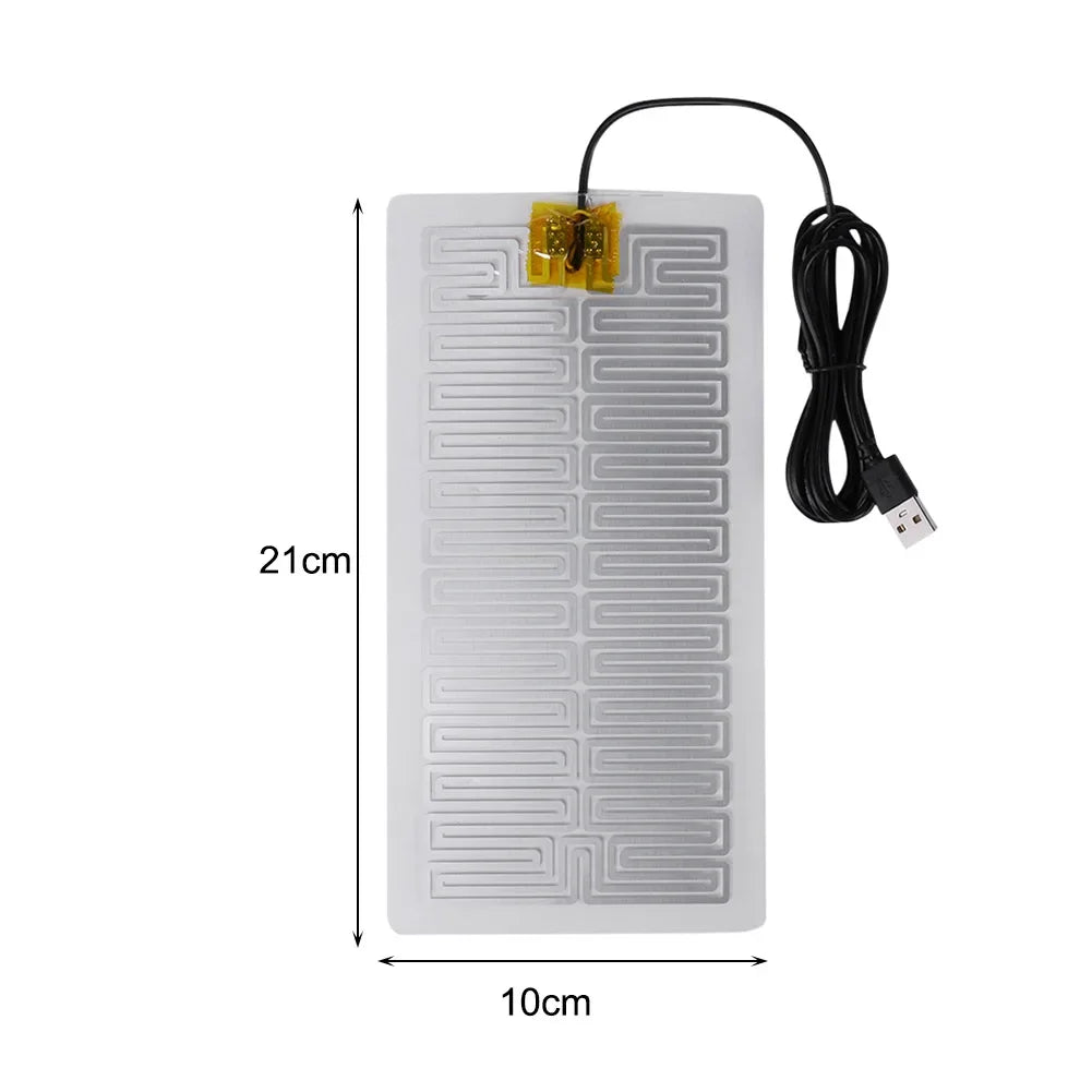 5/10/20Pcs 5V USB Electric Heating Pads Warmer Element Film Heater Pads Warm Feet Knee Warmers Heat for Vest Jacket Shoes Socks