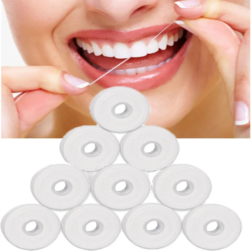 50M Dental Floss High Tensile Ultrafine Dental Floss Portable Dental Floss Picking Dental Cleaner Oral Health Care Products