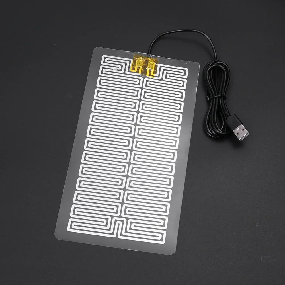5/10/20Pcs 5V USB Electric Heating Pads Warmer Element Film Heater Pads Warm Feet Knee Warmers Heat for Vest Jacket Shoes Socks