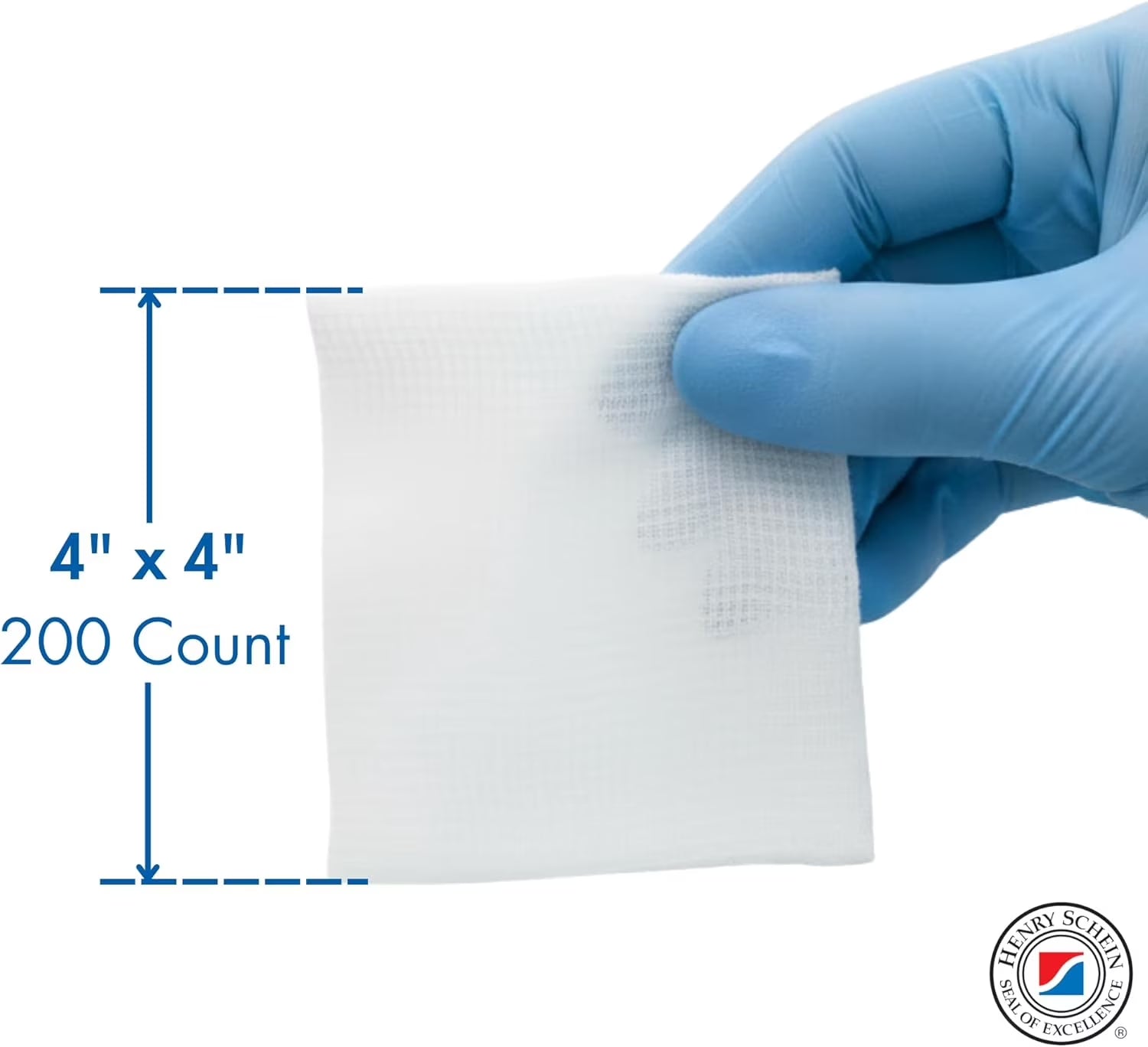 Essentials Non-Sterile Gauze Sponges – 200 Count (Pack of 2), 4-Ply, 4’’ X 4’’ Gauze Pads, Two Pack, Non-Woven Gauze Sponges - Pack of Two, Wound Care Product for First Aid Kit/Medical Facilities