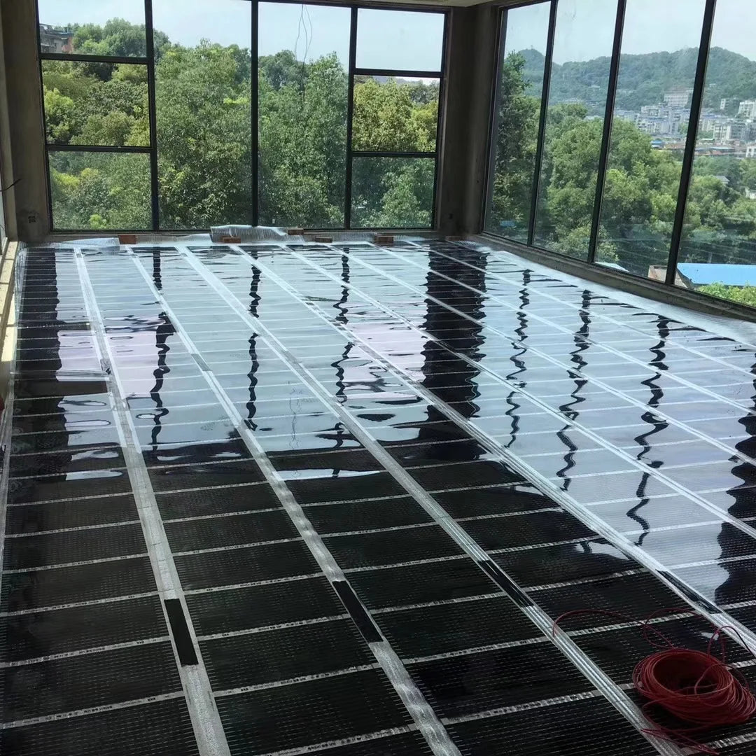 50Cm Width All Sizes 400W/M2 Infrared Carbon AC220V Underfloor Heating Film Low Electrical Warm Mat