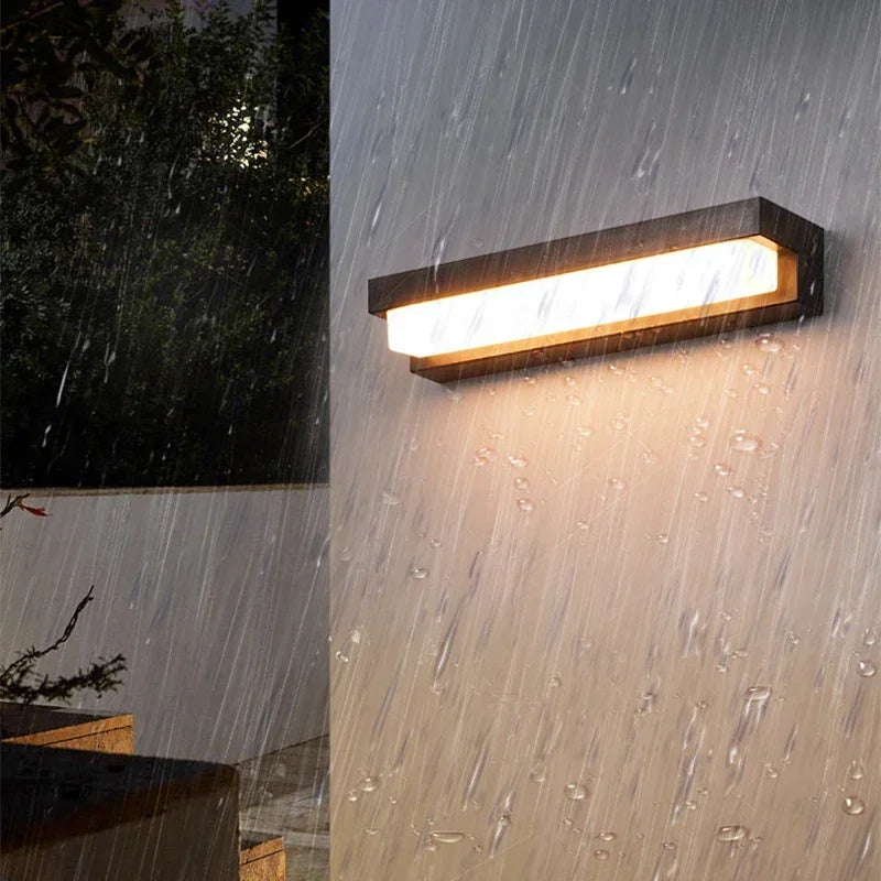 Outdoor Solar LED Courtyard Wall Lamp IP55 Waterproof Sensing Garden Villa Doorway Wall Lighting Fence Decoration Solar Light