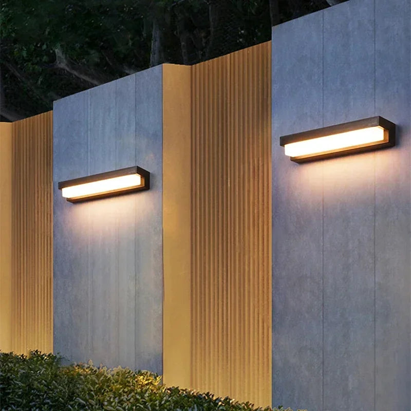 Outdoor Solar LED Courtyard Wall Lamp IP55 Waterproof Sensing Garden Villa Doorway Wall Lighting Fence Decoration Solar Light