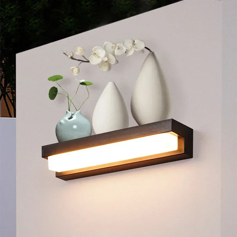 Outdoor Solar LED Courtyard Wall Lamp IP55 Waterproof Sensing Garden Villa Doorway Wall Lighting Fence Decoration Solar Light