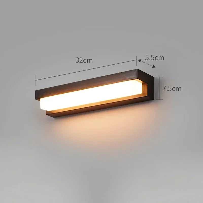 Outdoor Solar LED Courtyard Wall Lamp IP55 Waterproof Sensing Garden Villa Doorway Wall Lighting Fence Decoration Solar Light