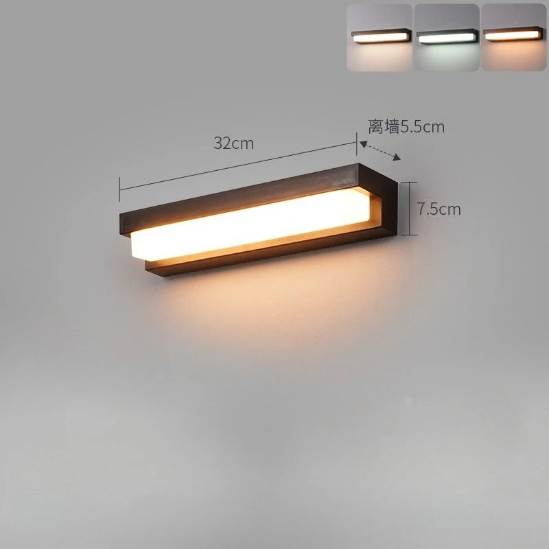 Outdoor Solar LED Courtyard Wall Lamp IP55 Waterproof Sensing Garden Villa Doorway Wall Lighting Fence Decoration Solar Light