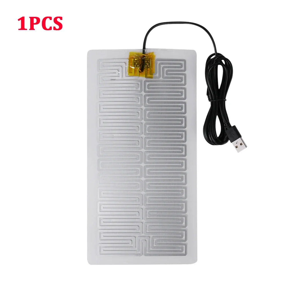 5/10/20Pcs 5V USB Electric Heating Pads Warmer Element Film Heater Pads Warm Feet Knee Warmers Heat for Vest Jacket Shoes Socks