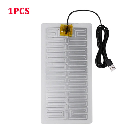 5/10/20Pcs 5V USB Electric Heating Pads Warmer Element Film Heater Pads Warm Feet Knee Warmers Heat for Vest Jacket Shoes Socks