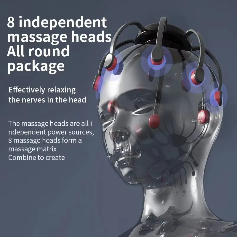 Multifunctional Electric Head Massager, Multi-Dimensional Meridian Unblocking, Headache Meridian Massage Claws