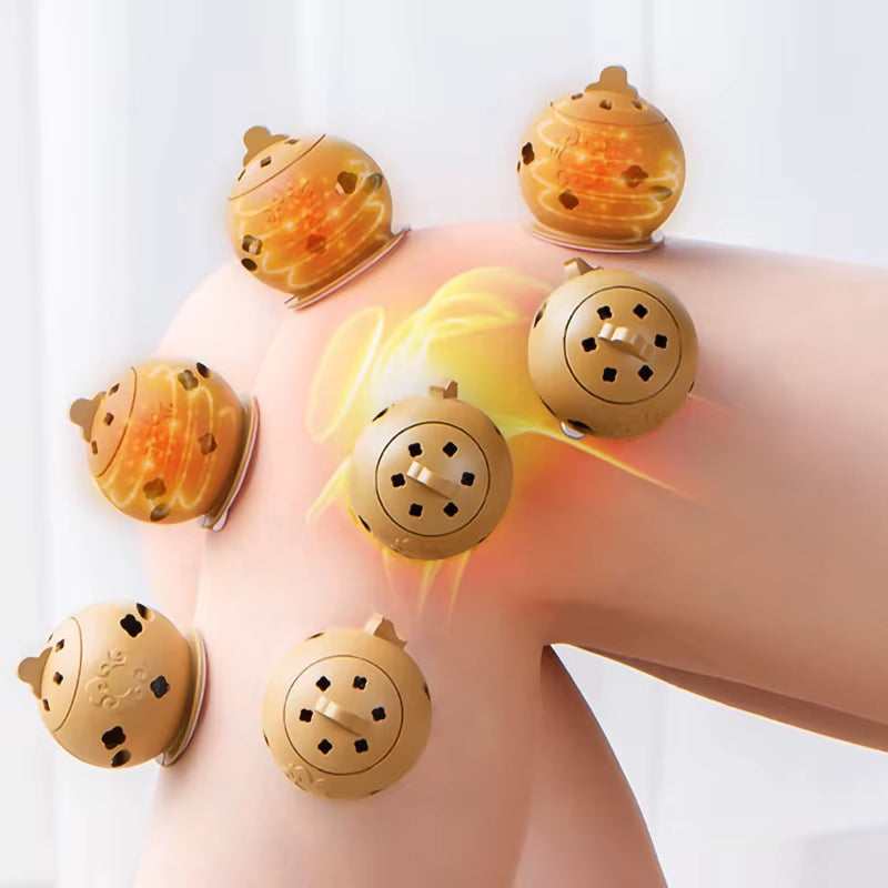 Portable Thermal Massager Mini Moxibustion Box Moxa Stick Burner Warm Cupping Accupoint Massage Therapy Health Care Relief Pain