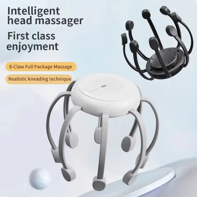 Multifunctional Electric Head Massager, Multi-Dimensional Meridian Unblocking, Headache Meridian Massage Claws