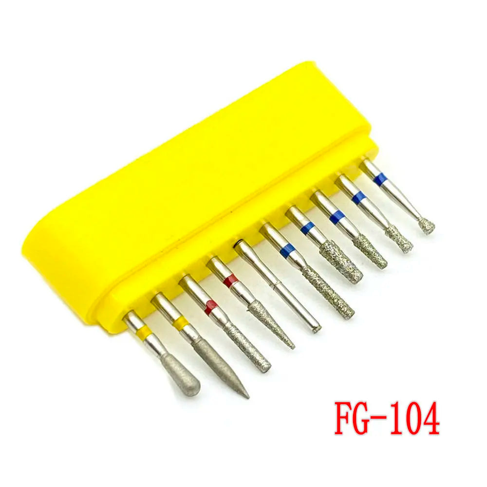 1Set Dental Diamond Burs for Teeth Porcelain Ceramics Composite Polishing Lab Material