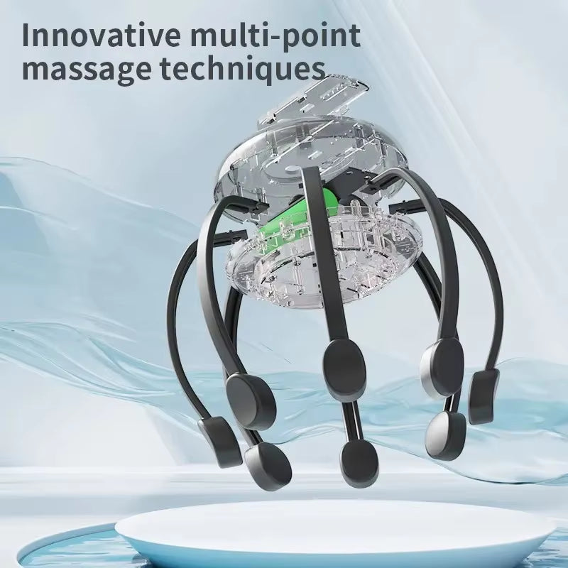 Multifunctional Electric Head Massager, Multi-Dimensional Meridian Unblocking, Headache Meridian Massage Claws
