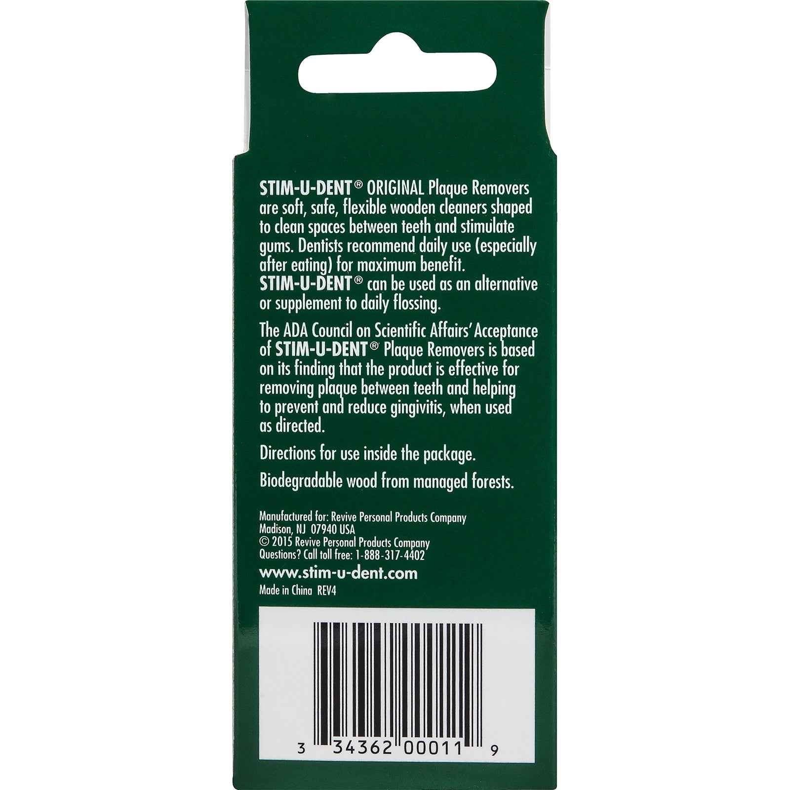 200 Count Stim U Dent Plaque Removers Natural Oral Health Dental Care Picks