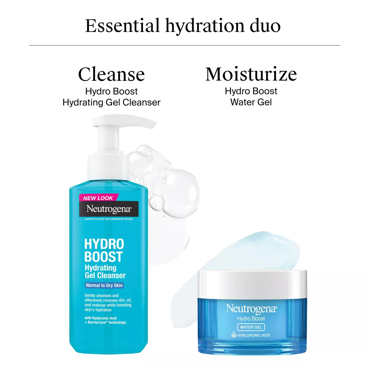 Neutrogena Hydro Boost Water Gel Face Moisturizer for Normal to Oily Skin - 1.7Oz: Contains Hyaluronic Acid, Paraben-Free, Aluminum-Free